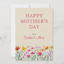 フローラ水彩野草花母の日