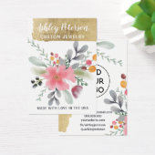 フローラ水彩金ゴールドフォイルシックなイヤリングディスプレイ (デスク)