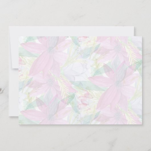 フローラ水彩金フェイク箔サンキューカード サンキューカード (裏面)