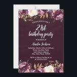 フローラ水彩開花紫21歳の誕生日パーティー 招待状<br><div class="desc">リトルかわいらしベイリー店でフローラ誕生日招待状をもっと！</div>