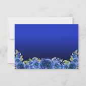 フローラ水彩青王室のキンセアニェラ 出欠カード (裏面)