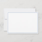 フローラ水彩青紫陽花の葬儀 サンキューカード (裏面)