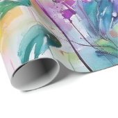 フローラ水彩風情 ラッピングペーパー (ロールコーナー)