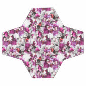 フローラ水彩 – ピンク&ホワイト抽象デザイン サッカーボール (フラット)