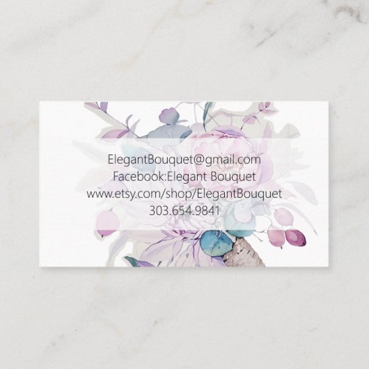 フローラ水彩 名刺 (裏面)