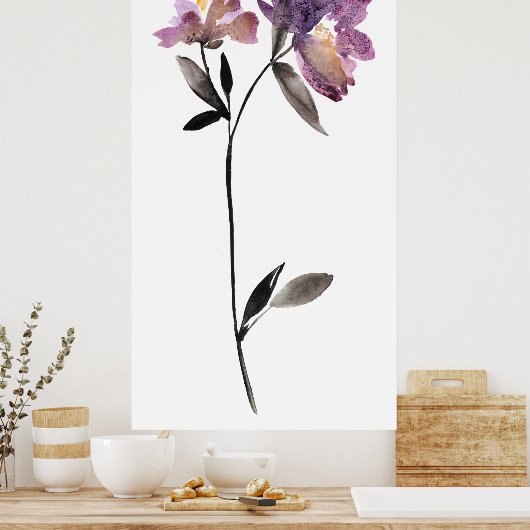 フローラ水彩III ポスター (キッチン)