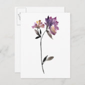 フローラ水彩III ポストカード (正面/裏面)