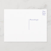 フローラ水彩RSVPパープルラベンダー結婚ズ 案内ポストカード (裏面)