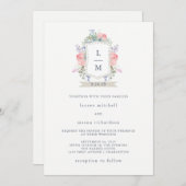 フローラ水結婚彩 招待状 (正面/裏面)