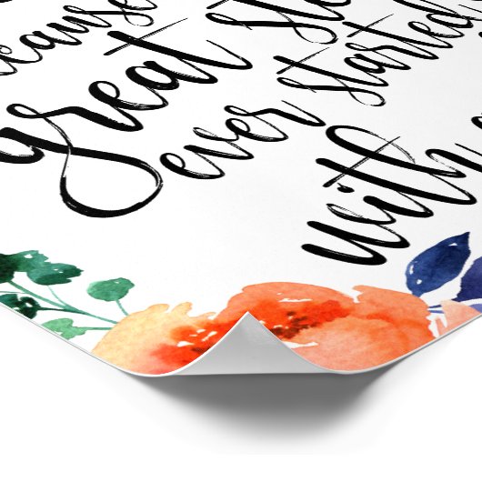 フローラ水結婚色のアルコール標識8x10 ポスター (角)