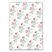 フローラ水結婚色のテーブルゲストの割り当て テーブルナンバー (裏面)