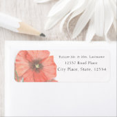 フローラ水結婚色差出人住所ラベル ラベル (インサイチュ)