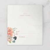 フローラ水結婚色座席表 プレイスカード (外部開封)