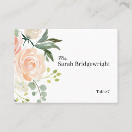 フローラ水結婚色座席表 プレイスカード