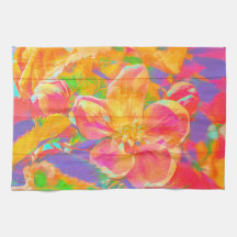 フローラ水色の花色彩の鮮やか木黄色のピンク