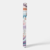 フローラ水色の電話ケース Case-Mate iPhoneケース (裏面 / 右)