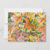 フローラ水色エンクロージャカード 出欠カード (裏面)