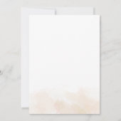 フローラ水色カップル赤ちゃんシャワー植物学 招待状 (裏面)