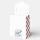 フローラ水色クジラ女の子ベビーシャワー フェイバーボックス (オープン)