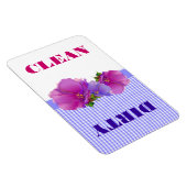 フローラ水色クリーンまたはダーティ食洗機 マグネット (右側)