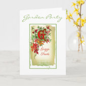 フローラ水色シードパックノートカード カード (黄色い花)