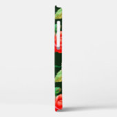 フローラ水色シームレスパターンホワイトポピー  Case-Mate iPhoneケース (裏面 / 左)