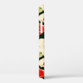 フローラ水色シームレスパターンホワイトポピー  Case-Mate iPhoneケース (裏面 / 右)