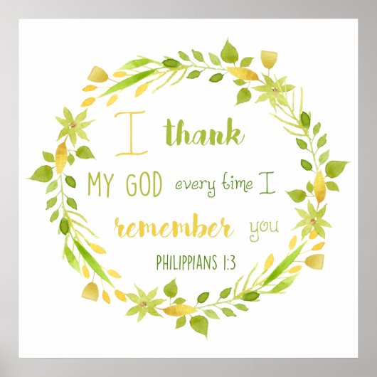 フローラ水色フィリップ聖書の詩のポスター ポスター (正面)