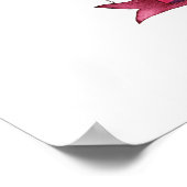 フローラ水色ベビーシャワー歓迎サイン ポスター (角)