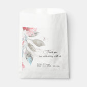 フローラ水色ヤマトフラワーバラ結婚牡丹 フェイバーバッグ (正面)