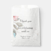 フローラ水色ヤマトフラワーバラ結婚牡丹 フェイバーバッグ (正面)