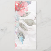 フローラ水色ヤマトフラワーバラ結婚牡丹 プログラム (裏面)