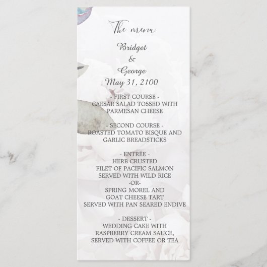 フローラ水色ヤマトフラワーバラ結婚牡丹 プログラム (正面)