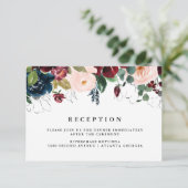 フローラ水色披露宴情報挿入 エンクロージャーカード (スタンド正面)