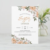 フローラ水色春イースターディナー 招待状 (スタンド正面)