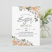 フローラ水色春イースターディナー 招待状 (スタンド正面)