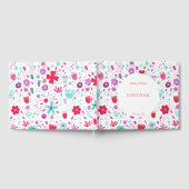 フローラ水色 ゲストブック (全面)