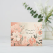 フローラ水色 ポストカード (スタンド正面)