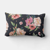 フローラ水色 ランバークッション (裏面)