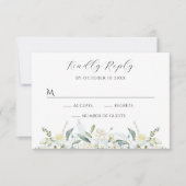 フローラ水色 出欠カード (正面)