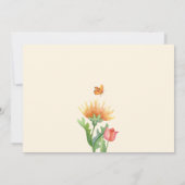 フローラ水色 招待状 (裏面)