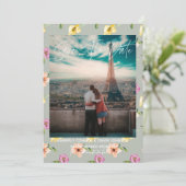 フローラ水色 |日付の保存 セーブザデート (スタンド正面)