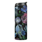 フローラ油パステル：シームレスパターン タンブラー (回転左)