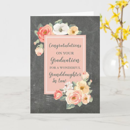 フローラ法学卒業 カード (黄色い花)