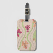 フローラ波 ラゲッジタグ (正面縦)