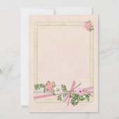 フローラ洗礼招待状 招待状 (裏面)