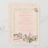 フローラ洗礼招待状 招待状 (正面/裏面)