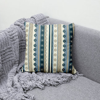 フローラ浮きカラフル模様 クッション