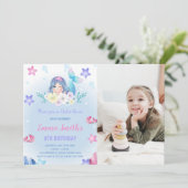 フローラ海の下Mermaid招待状w写真 招待状 (スタンド正面)