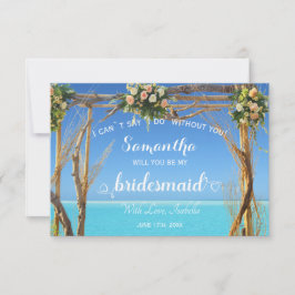 フローラ海サマービーチ結婚式アーチブリーズメイド 招待状